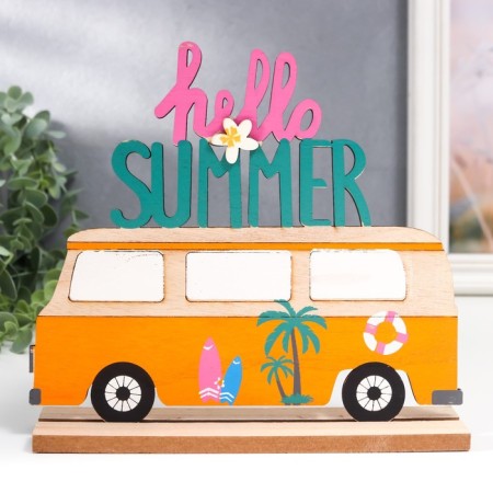 Souvenir tree "Bus - Hello Summer" 20x5x22.5 cm