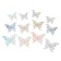 Latex ball 18 "Multi -colored butterflies", white, with stickers