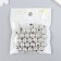 Beads for creativity plastic "silver" set 20 g 1x1 cm