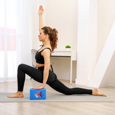 Sangh yoga block, 23x15x8 cm, blue color-5