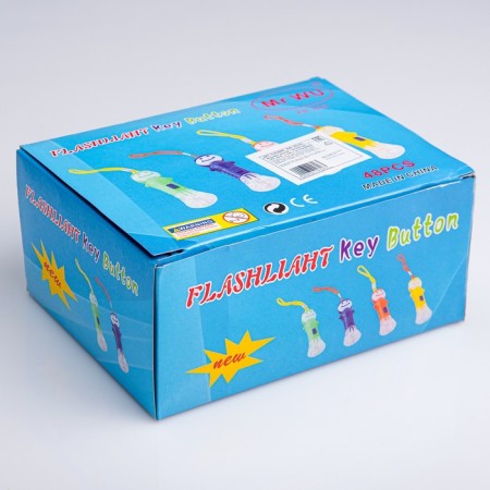 Manual lantern "man", 1 led, 2.2 x 8.2 cm, mix-3