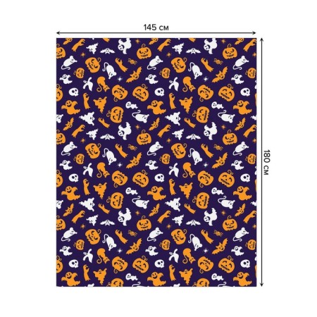 The tablecloth “Halloween”, rectangular, Saten, size 145x180 cm-1
