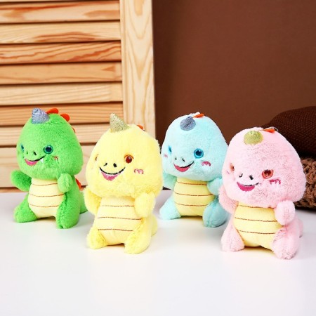 Soft toy "Dragon" on a key fob, 12 cm, color mix-4