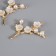 Decor for creativity Metal "Branch Flower" rhinestones, pearls 5x6 cm