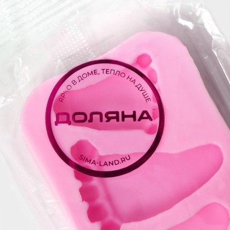 Mold Dolyana "Traces", silicone, 9 × 4.7 × 1.3 cm, pink color-6