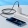 Hoco X14, Type -C cable - Lightning, 3.0 A, 3 m, fast charging, nylon braid, black