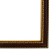 Frame for paintings (mirrors) 40 x 50 x 2.8 cm, plastic, calligrata 6448, cherry with gold