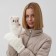 Mittens teenage minku bear 24 cm white color