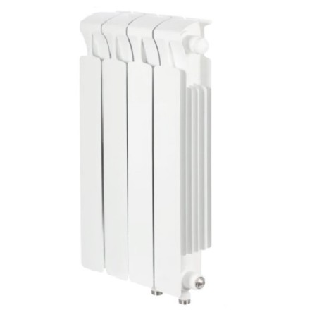 Bimetallic radiator Rifar Monolit Ventil MVR, 500x100 mm, 4 sections, lower right catch