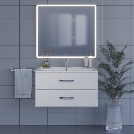 The bathroom mirror Uperwood Foster 90x80 cm, with LED backlight-3