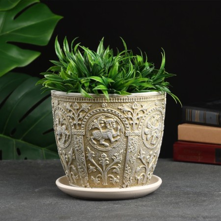 Flower Pot "Bylina" olive bud No. 3 volume 2.15 liters-4