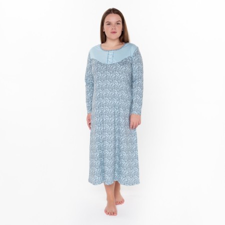 Night shirt female, blue color, size 62