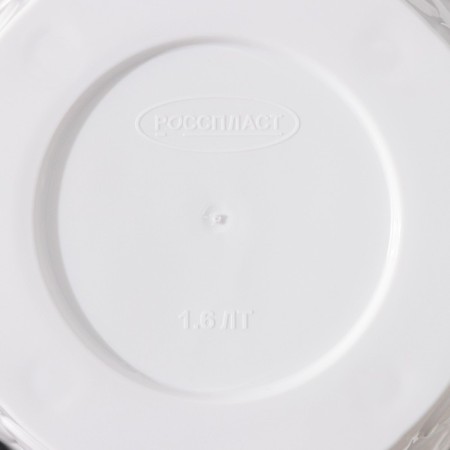 Pot with the pallet "pebbles", 1.6 l, white color-4