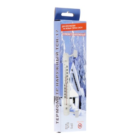 Thermometer, thermometer is street, on the window, on Velcro, from -50 ° C to +50 ° C, 21 x 6.5 cm-2