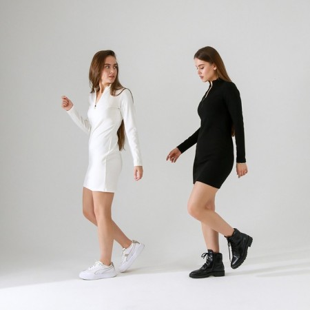 Dress with lightning SL, 40, black-7