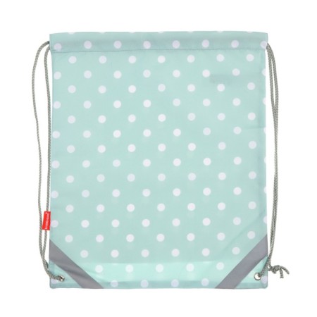 A bag for shoes 440 x 365 mm, Erich Krause, density 300D, with a reflective strip, dots in min, mint-1