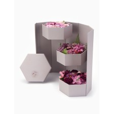 Three -shelling soapy composition purple
