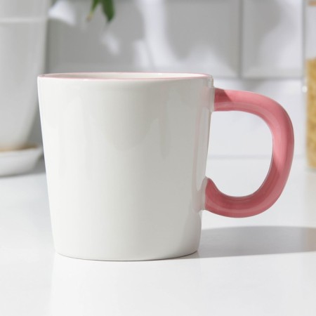 Ceramic mug "Mom, I love you", 450 ml, white color-2