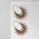 Earrings Metal "East" Sun, color black gold