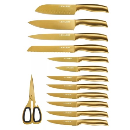 Lenardi knife set, on a stand, 13 items-1