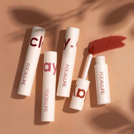 Lipstick lipstick Super -resistant Focallure Clay Pillowy Soft, tone 101, 2 g-3