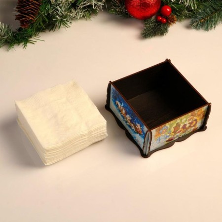 Napkin station Square Troika, 14x14x7.3 cm-2