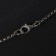 Pompeii-Pompey pendant compass, black color in silver, 70 cm