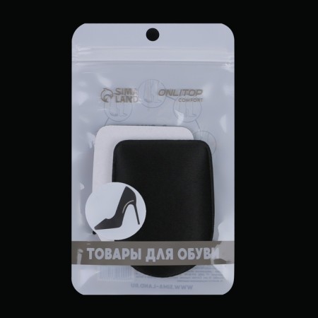Shoes for shoes, adhesive base, 8 × 6 cm, steam, black color-10