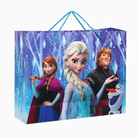 Gift package laminated with sparkles, cold heart, 40x31x11.5 cm-1