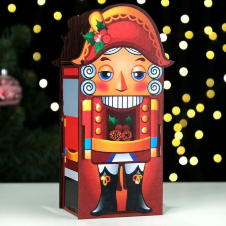 Box for sweets "Nutcracker", with a bilateral lid, 20 x 13.5 x 8 cm