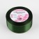 A satin ribbon “Golden threads”, 40 mm × 23 ± 1 m, green color No. 49