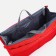 Cosmetic bag-organizer on zippers, red color