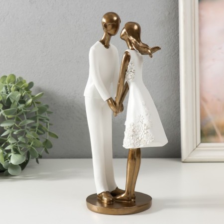 Polystone souvenir "Lovers" 12x8.5x24.5 cm-3