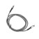 Type -C cable - Lightning, 3 A, 66 W, fast charging, fabric braid, 1 meter, gray
