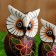 Souvenir set tree "Owls" 15x4x20 cm