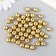 Set of beads "needlework" plastic, diameter 10 mm, 25 g, gold