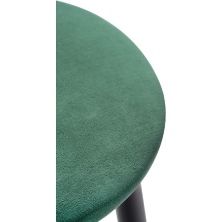 Harmar Gangtot Stool Metal/velor, black/green 38x38x62 cm-2