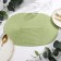 Serving napkin "Oval", central-green, 45*30 cm