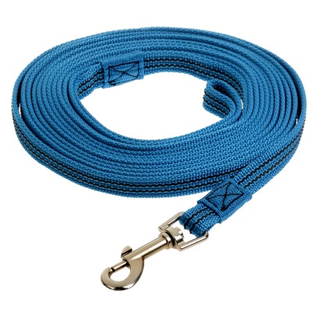 Kaponnoye zoonik leash with latex thread, 5 m x 1.5 cm, blue