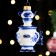 Christmas tree toy "Samovar with a kettle", Gzhel, porcelain, h = 10cm