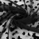 Glass with the flock "Hearts", 150 cm, 1 ± 0.2 m, black color