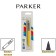 Ballpoint pen Parker Jotter Color M, plastic, yellow, blue ink, blister