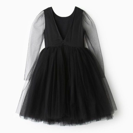 Платье нарядное детское MINAKU: PartyDress, цвет чёрный, рост 116 см-9