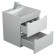 Tumbling under the Uperwood Tanos sink, suspended, 50 cm, white