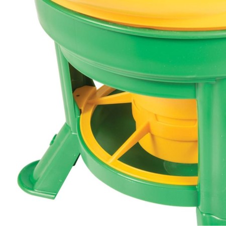 Bunker feeder for poultry at 21 kg, on legs, plastic, kubic premium-6