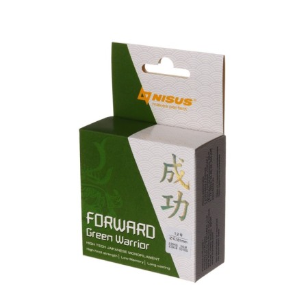 Nisus Forward Warrior fishing line, diameter 0.181 mm, test 2.9 kg, 100 m, green-1