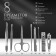 Set of manicure "texture", 8 objects, in case, black color
