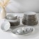 Service table porcelain "Dove", 36 items, 4 types of plates