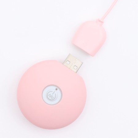 Vibroyaite with a vacuum-wave clitoris stimulant, Power Bank, Soft silicone, pink-6