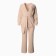 Women's costume (cardigan/trousers), beige color, size 42-46 (One size)